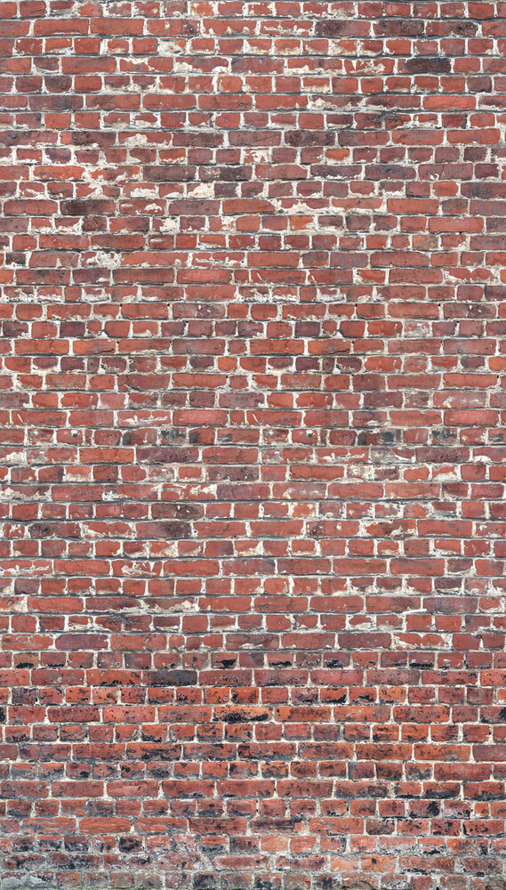 Dutch Wallcoverings Red Brick  One Roll One Motif - Grandeco A39201