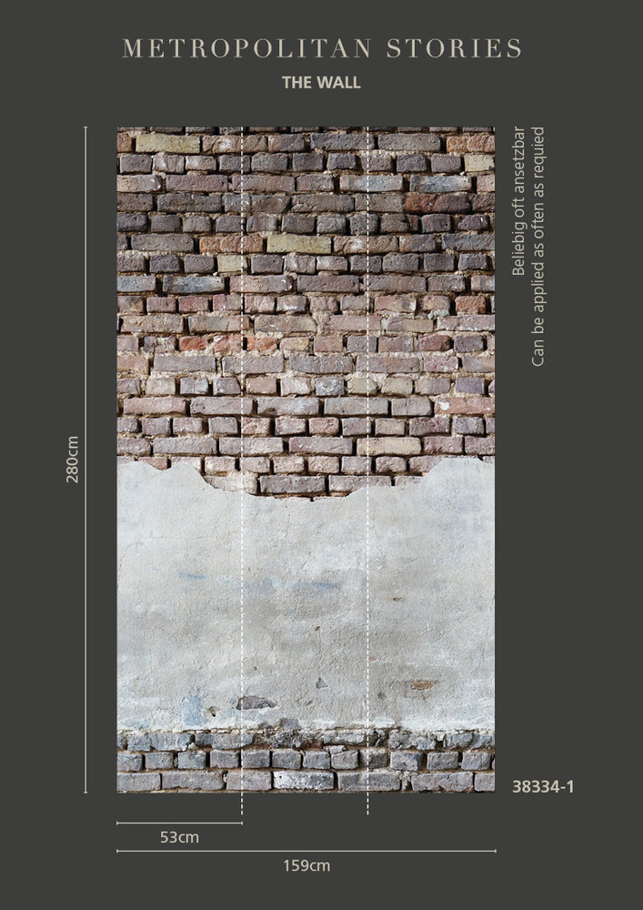 AS Creation Bricks Industrial The Wall 38334-1