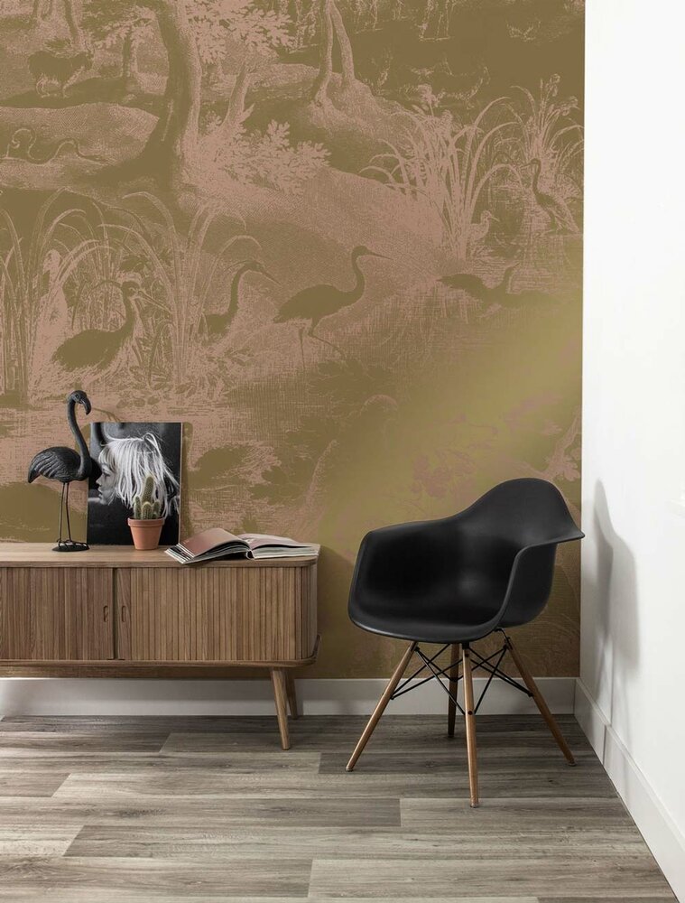 KEK Gold metallic Engraved landscapes MW-039 (Free Glue Included!)