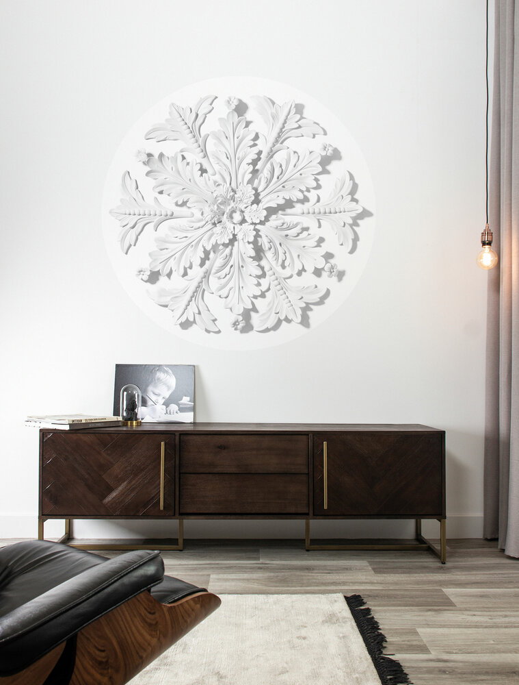 KEK Wallpaper Circle Small Ornament SC-077 (Free Glue Included!)
