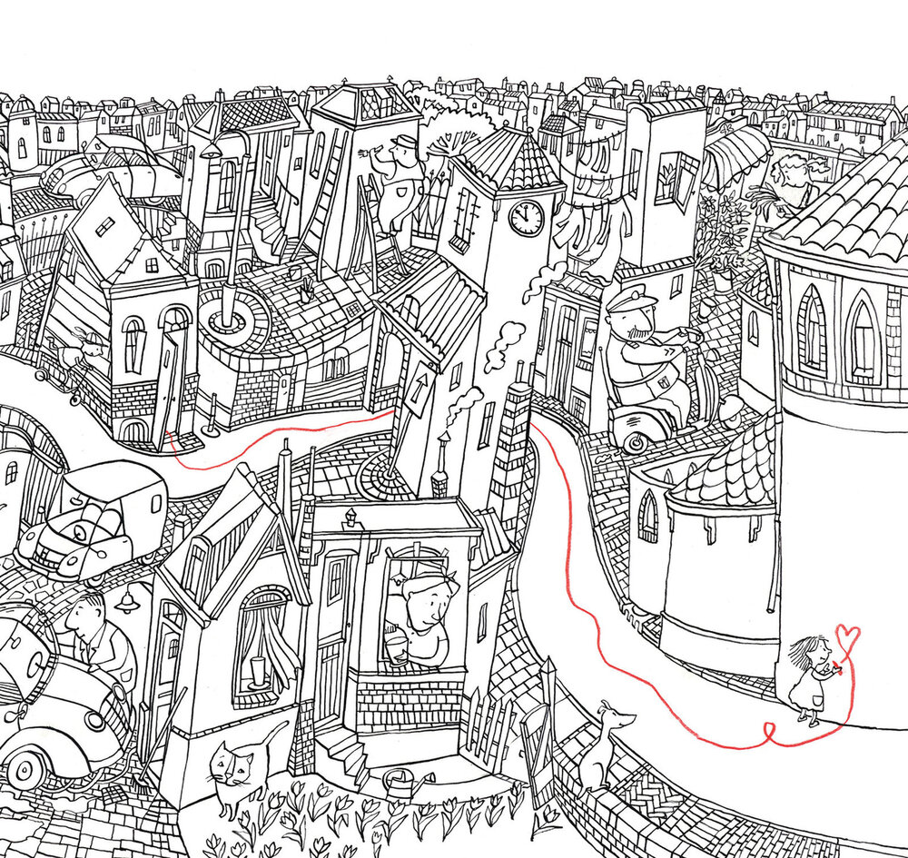 KEK Amsterdam Little girl drawing WS.092