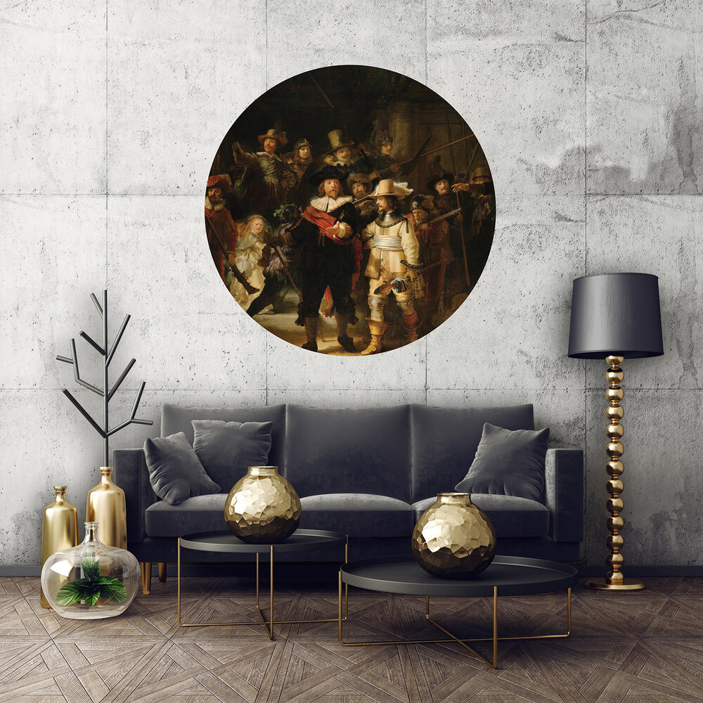 The Night Watch Rijksmuseum Circle Mural SK576VEZ