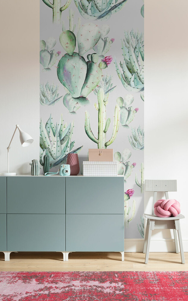 Komar Cactus Grey Panel P045B-VD1