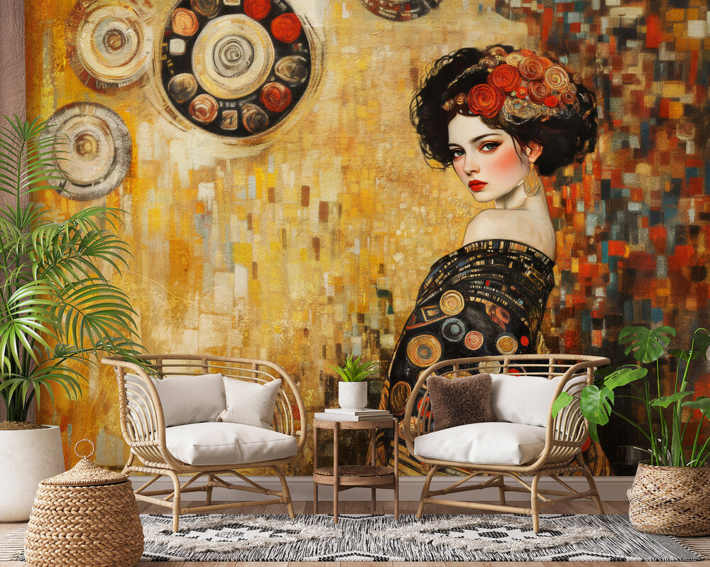 Gustav Klimt Style Fotobehang 15549