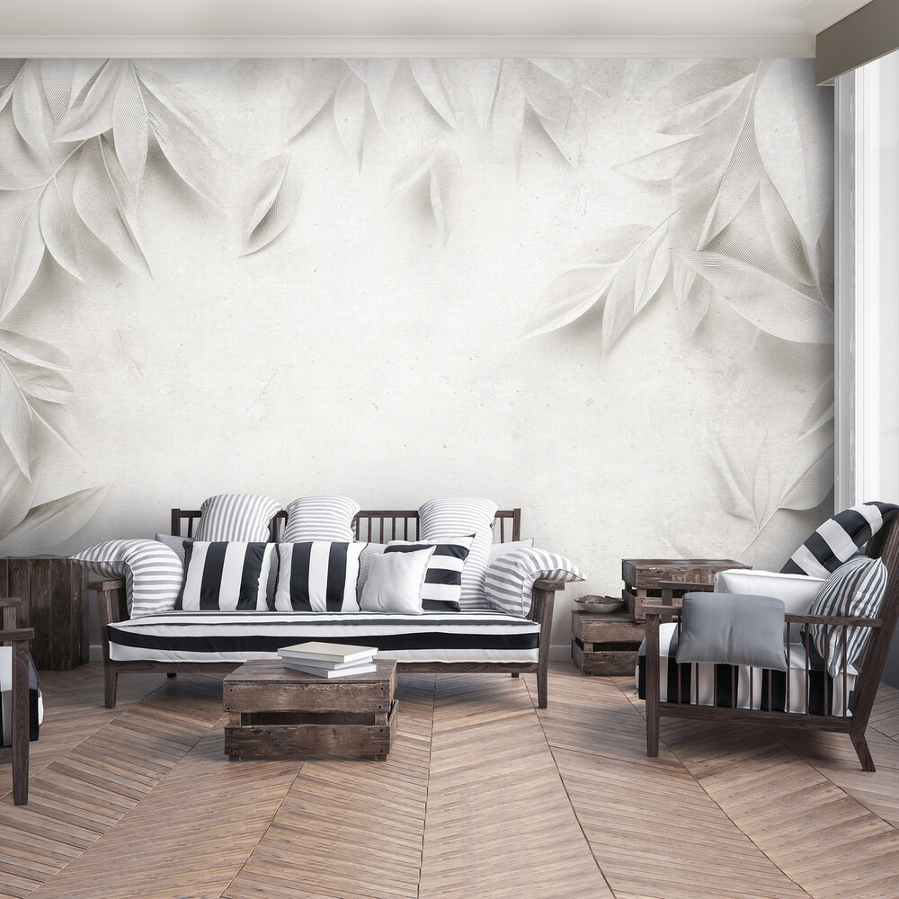 Beton Planten Fotobehang 15451