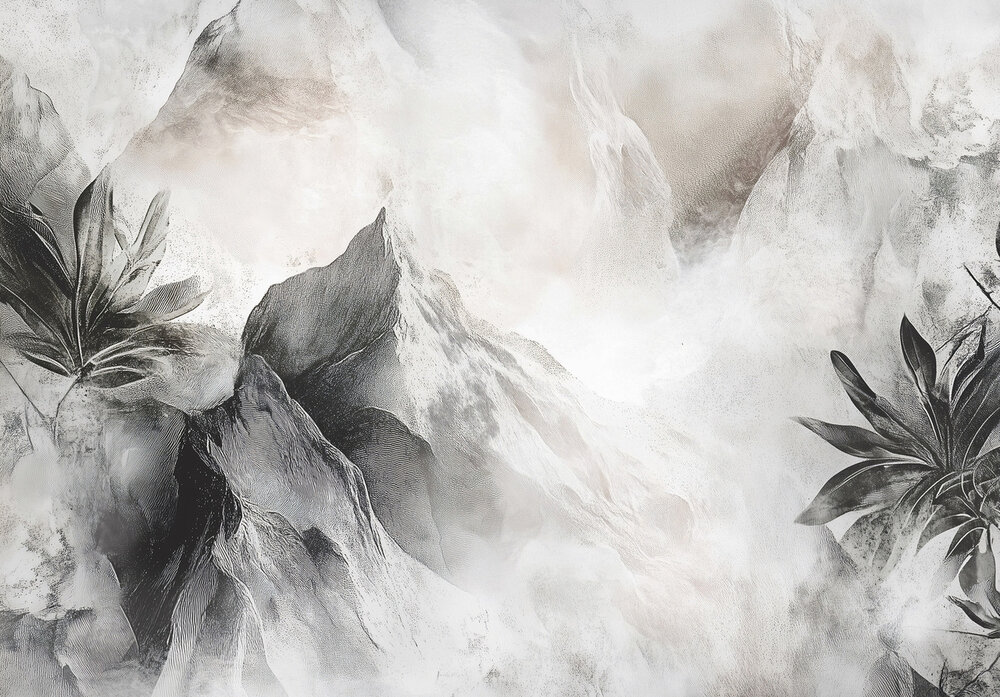 Bergen Mistig Fotobehang 15394