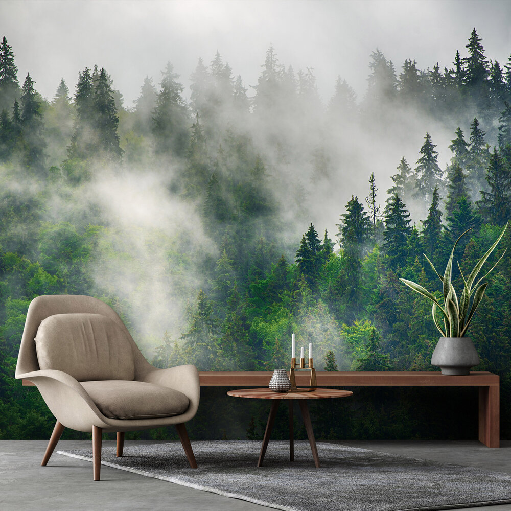Misty Forest Wall Mural 14566