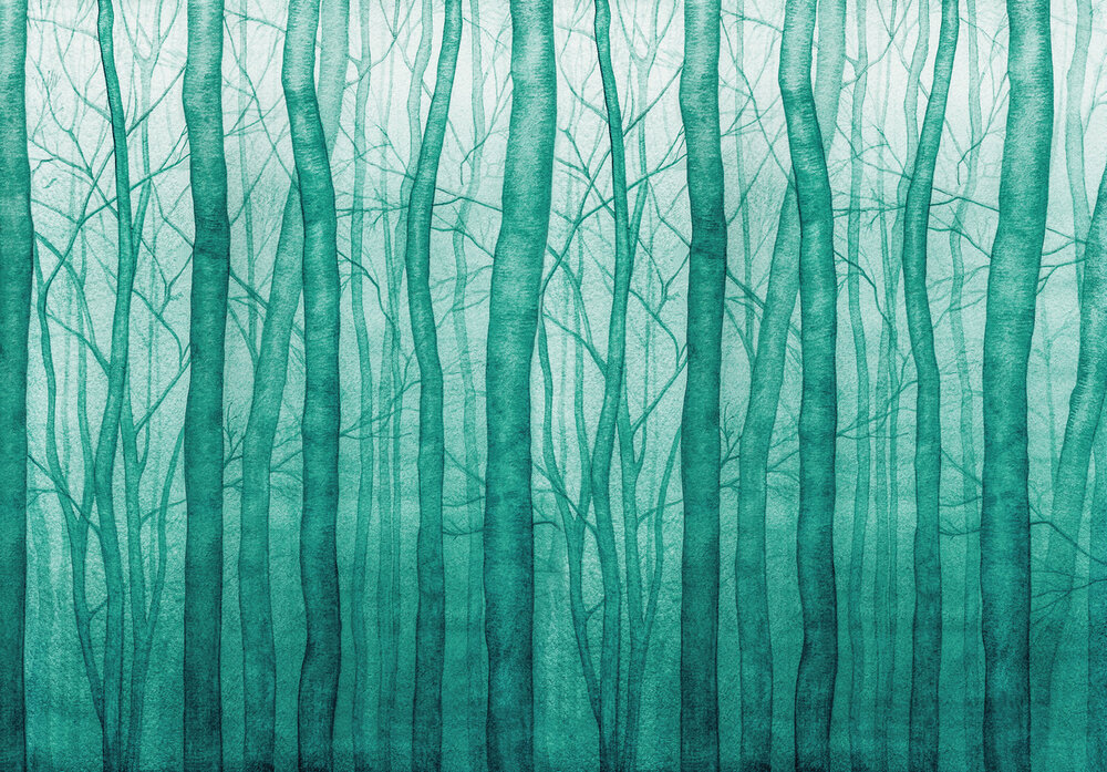 Watercolor Painted Wall Mural 14031