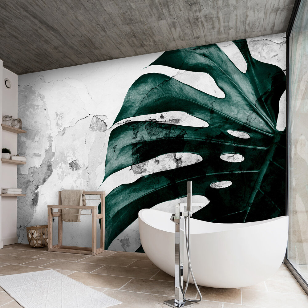 Flowers Monstera Photo Wall Mural 13516P8