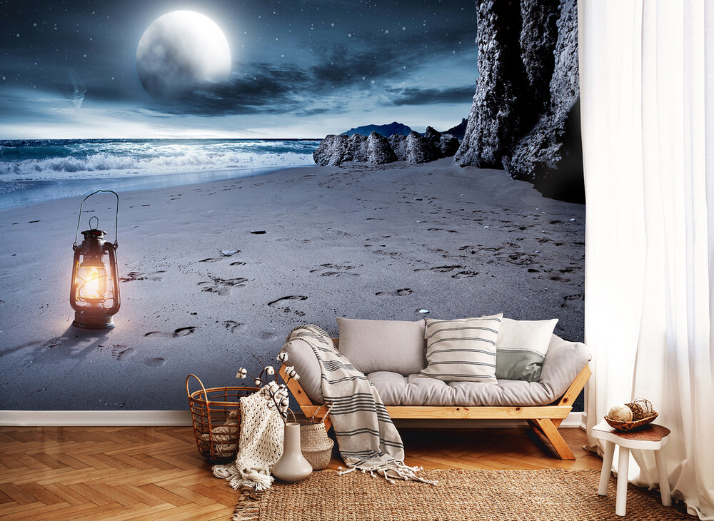 Strand by night Fotobehang 13016P8