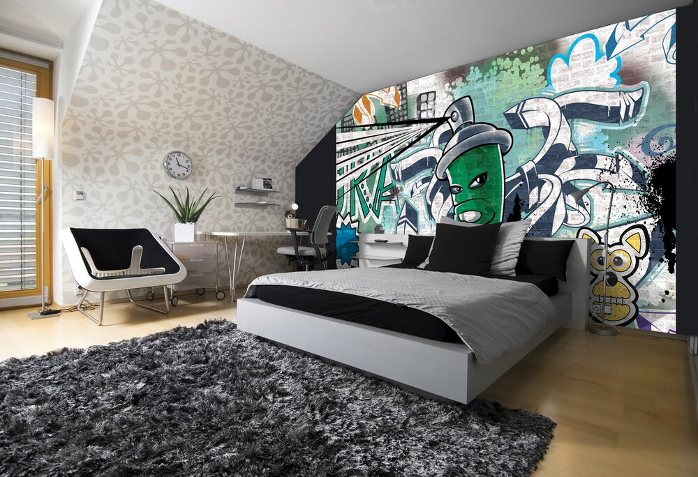 Graffiti Photo Wallpaper Mural 1396P8