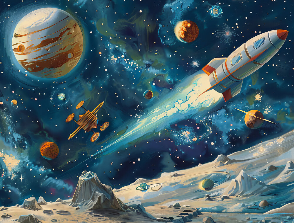 Space Ruimtevaart Fotobehang CW007