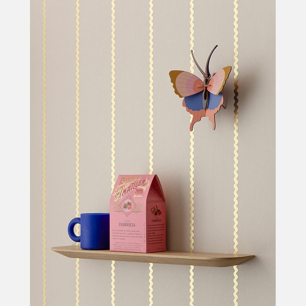 Studio Ditte Lintjes behang Noa cr&egrave;me &amp; mat goud