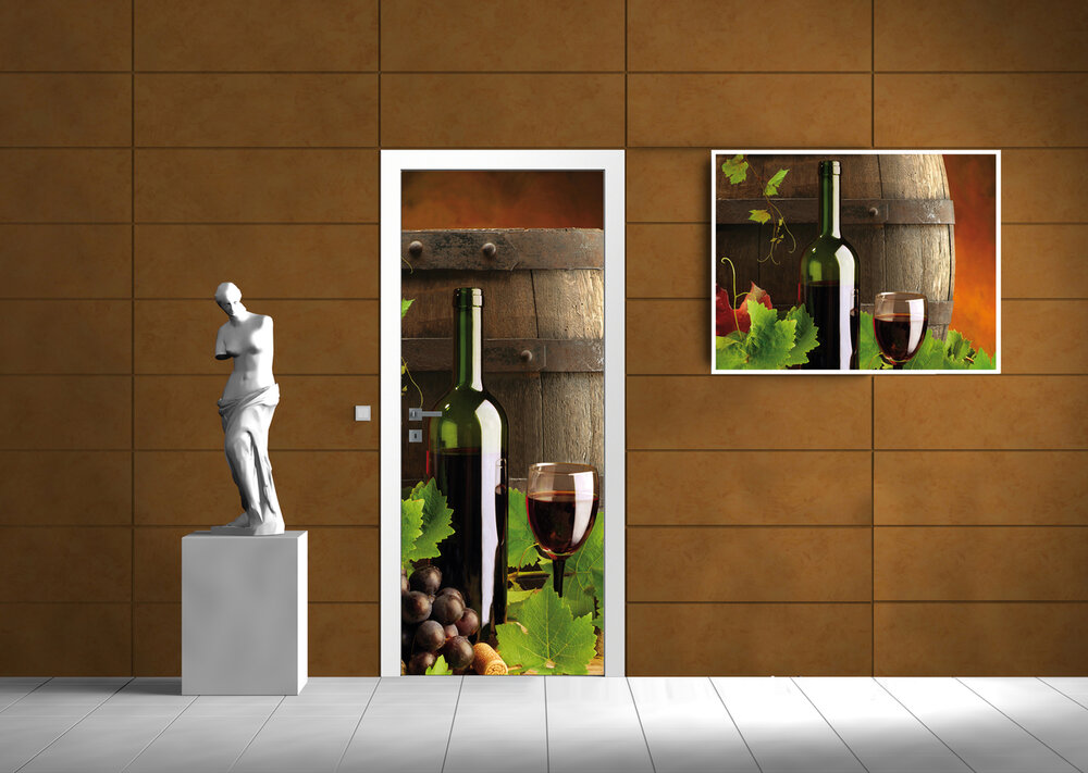 Wine Door Mural Photo Wallpaper 102VET