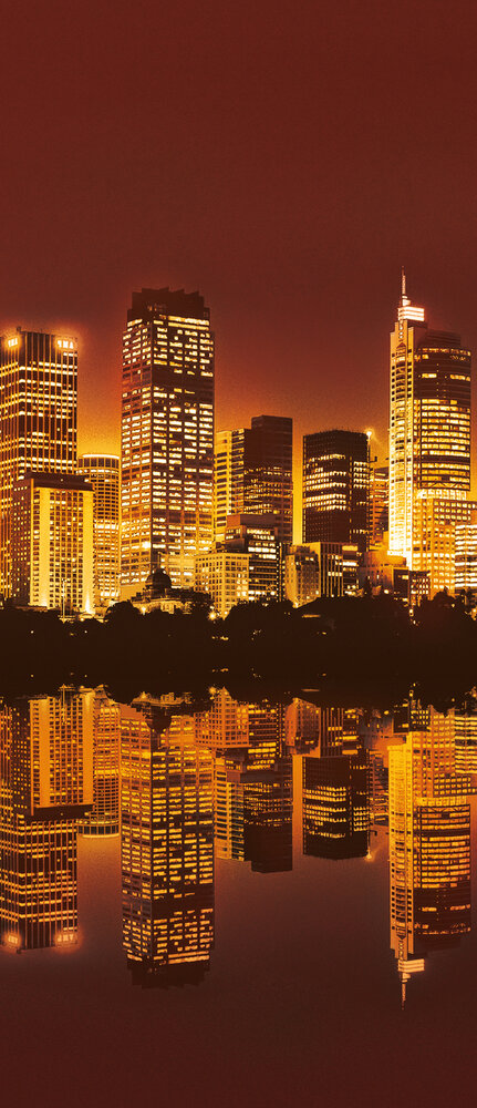 City Urban Door Mural Photo Wallpaper 219VET