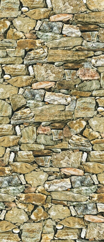 Stone Wall Rock Door Mural Photo Wallpaper 244VET