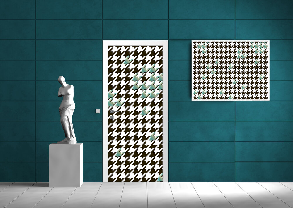 Abstract Art Door Mural Photo Wallpaper 1427VET