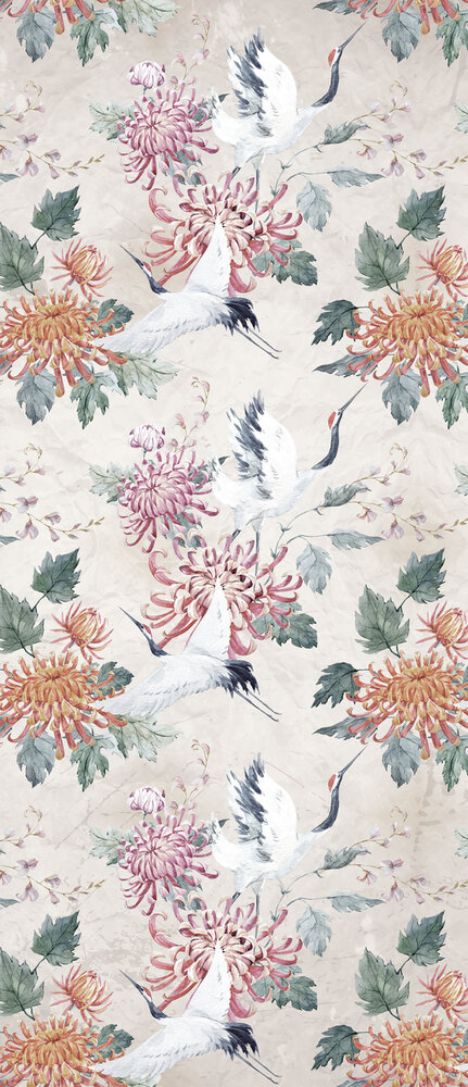 Cranes Door Mural Photo Wallpaper 11731VET