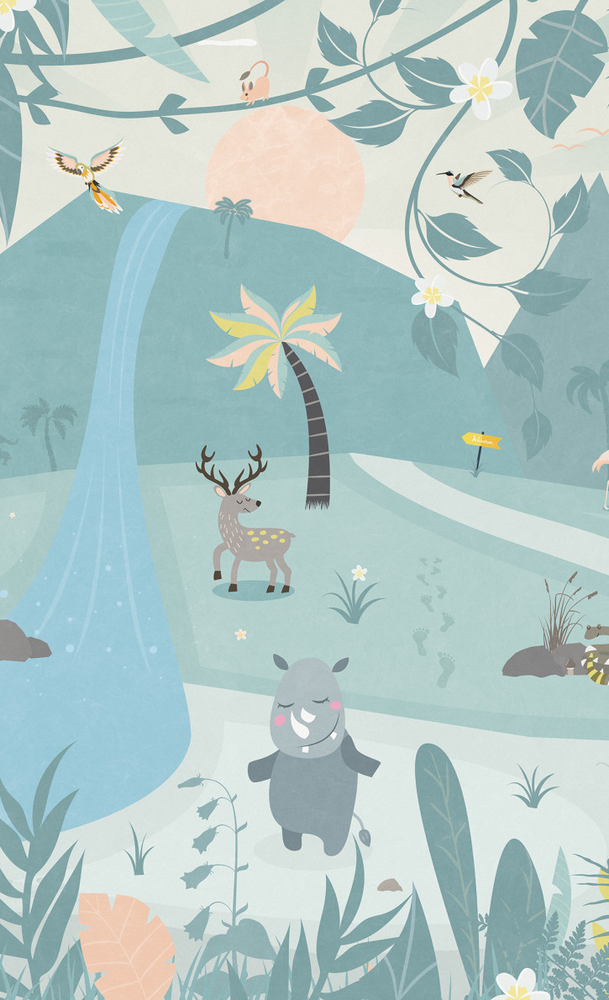 BN Wallcoverings #Smalltalk 30801b #S Tropical dream 1