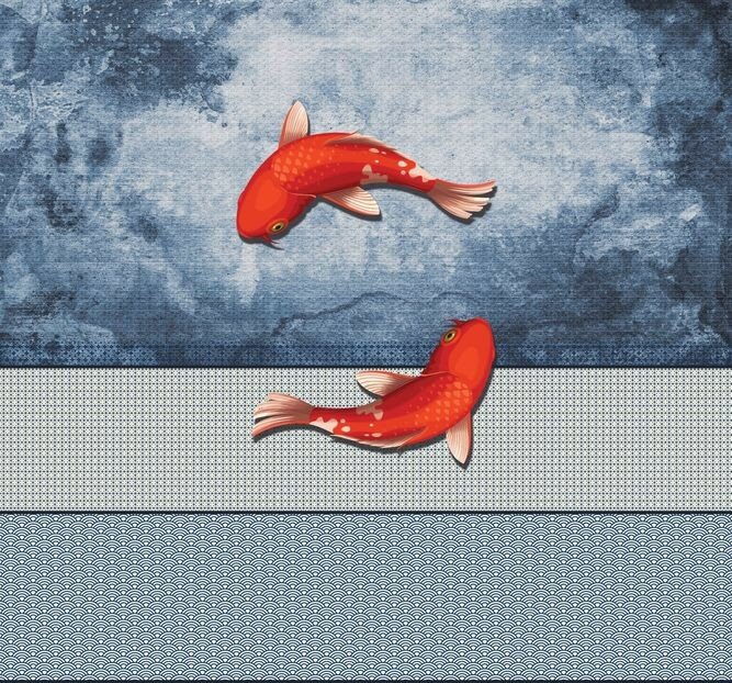 BN Design Studio &amp; Mijke Konijn Chasing fish deluxe 200389DX (FREE Glue Included!)