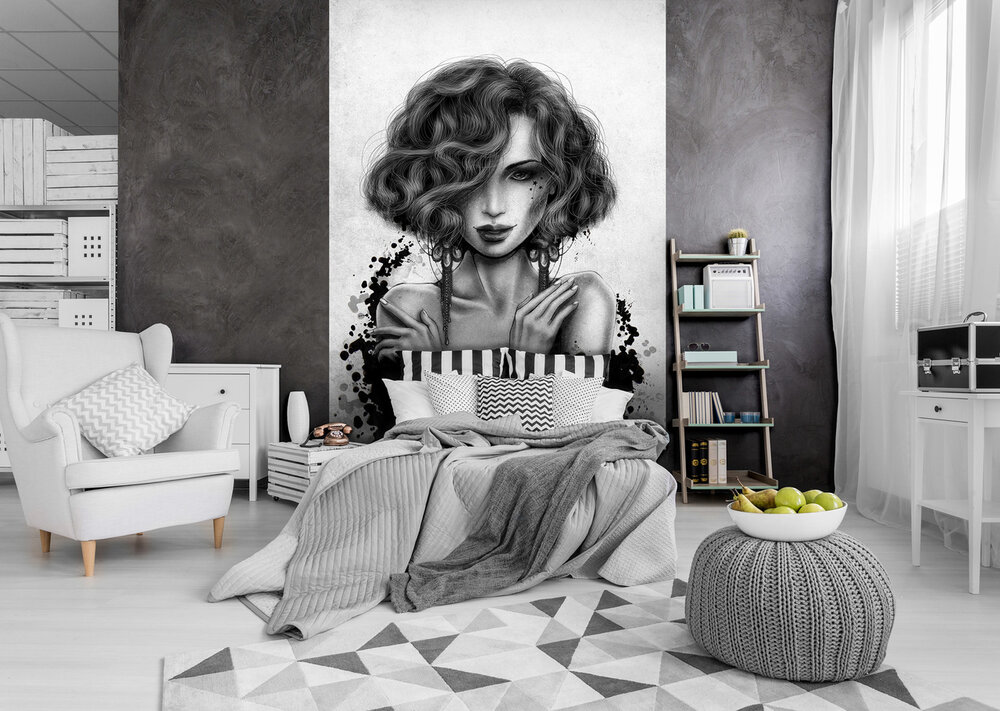 Portrait of a Woman Photo Wall Mural 20841VEA