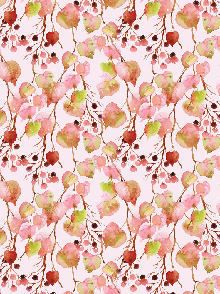 Autumn Leaves and Lanterns Photo Wall Mural 10747VEA