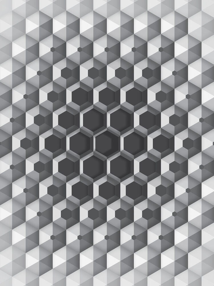 3D Hexagons Photo Wall Mural 10760VEA