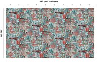 KEK Underwater Jungle Mural WP-705 (FREE Glue Included!)