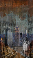 Dutch Wallcoverings NY City  One Roll One Motif - Grandeco A40201