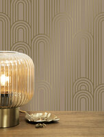 KEK Golden Lines wallpaper nude/gold (2 sheets) MW-089 (Free Glue Included!)