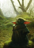 Komar Mandalorian Grogu Acrylic IADX4-018