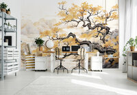 Herfstboom met uitzicht Fotobehang 15024