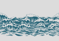 Abstracte Golven Wall Mural 14181