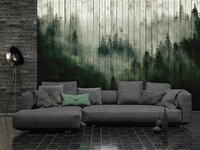 Forest Fog Photo Wall Mural 13552P8
