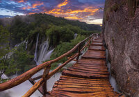 Walkway Waterfall Photo Wall Mural 11765P8