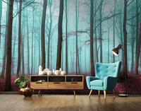 Trees &amp; Leaves Photo Wallpaper Mural 2657P8