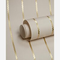 Studio Ditte Lintjes behang Noa cr&egrave;me &amp; mat goud