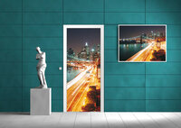 New York City Urban Brooklyn Bridge Deurposter Fotobehang 8019VET