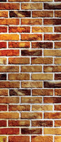 Stone Brick Wall Wood Door Mural Photo Wallpaper 1534VET