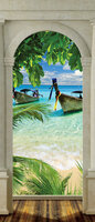 Sea Beach Sand Landscape Door Mural Photo Wallpaper 1525VET