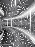 Graphite Corridor Photo Wall Mural 10080VEA