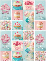 Colourful Cupcakes and Biscuits Photo Wall Mural 10446VEA