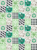 Green Tiles Mosaic Photo Wall Mural 10706VEA