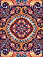 Folk Pattern Photo Wall Mural 10142VEA