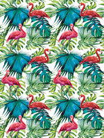Flamingos on the leaves Photo Wall Mural 11083VEA