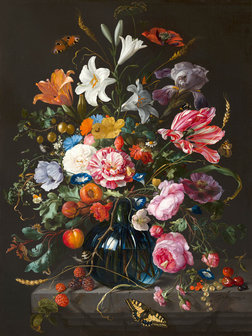 Mauritshuis Jan Davidsz de Heem, Flowers 1670 MH2 (FREE Glue Included!)