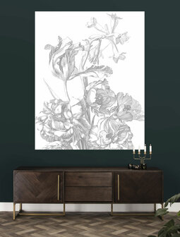 KEK Wallpaper Panel Engraved Flowers PA-015 (Free Glue Included!)