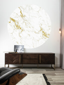 KEK Wallpaper Circle Marble gold CK-047 (Free Glue Included!)