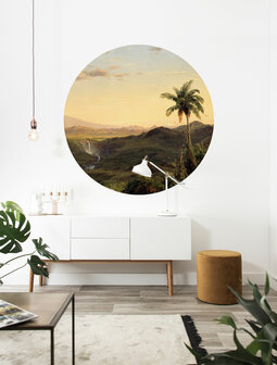 KEK Wallpaper Circle Small Golden age landscapes SC-073 (Free Glue Included!)