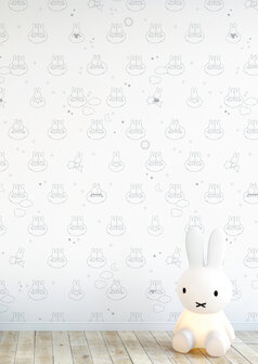 KEK Miffy Clouds grey WP-518 (Free Glue Included!)